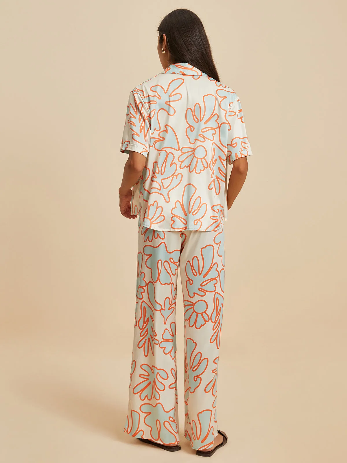 Print Button Pants Set sold by COMMENSE product image thumbnail 5