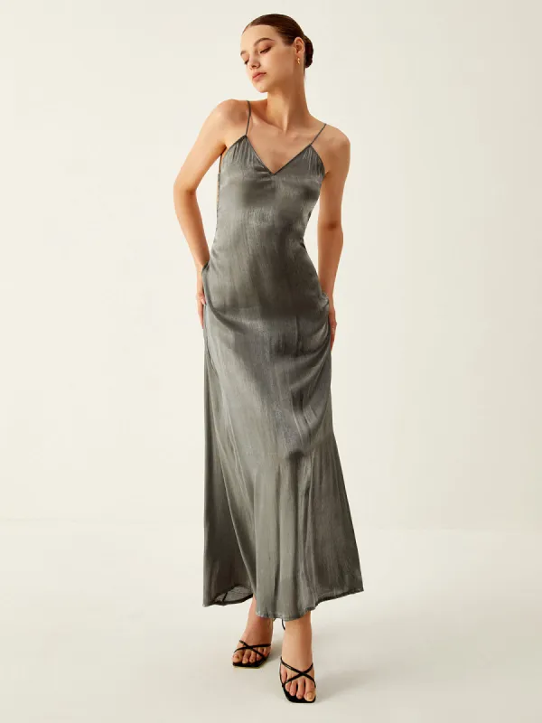 Sexy Backless V-Neck Long Dress sold by COMMENSE