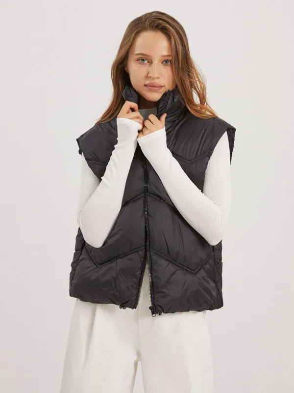 Solid Quilted Vest sold by COMMENSE