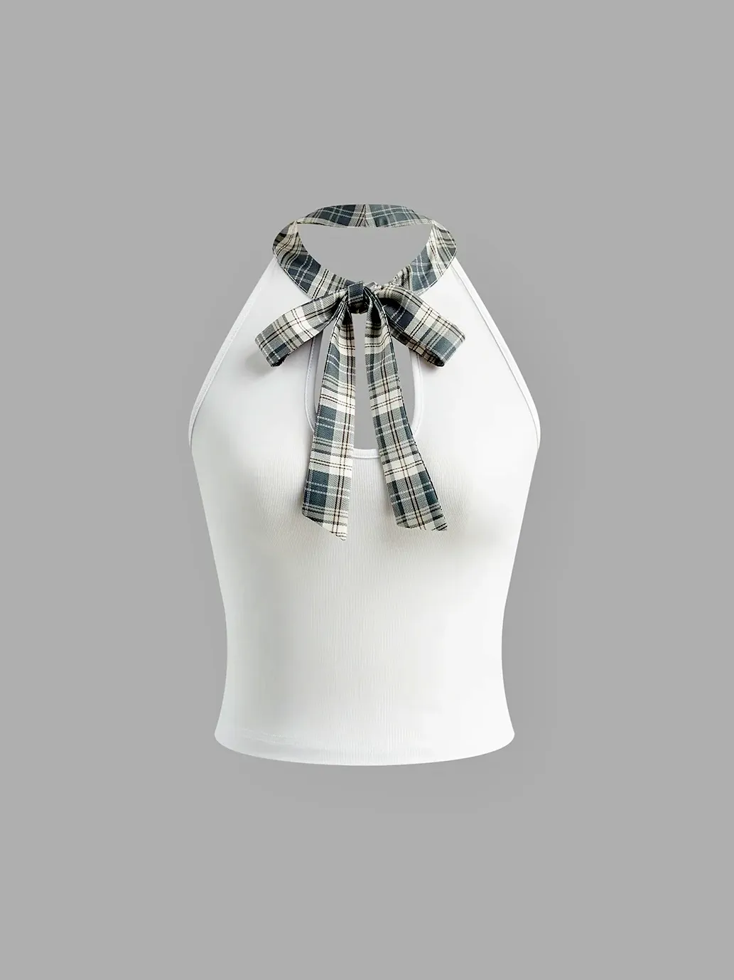 Halter Backless Bow Slim Top sold by COMMENSE