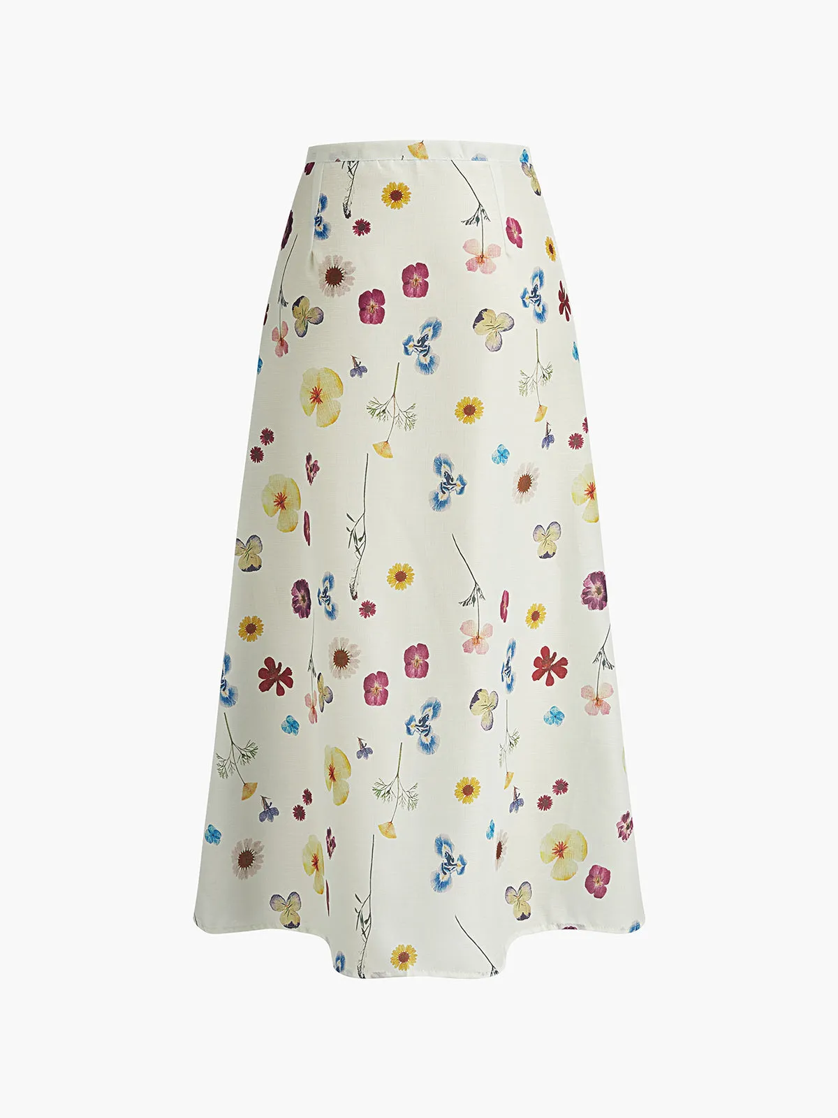 Button Print Straight Skirt sold by COMMENSE product image thumbnail 2