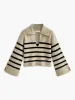 Oversize Striped Pullover Sweater sold by COMMENSE