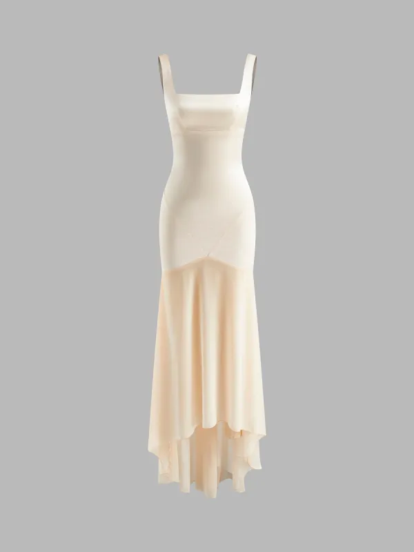 Sheer Chiffon Panel Tank Dress sold by COMMENSE