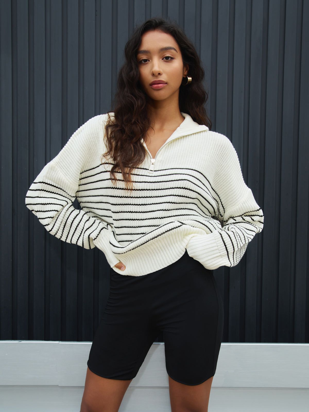 City Stripe Sweater sold by COMMENSE product image thumbnail 2