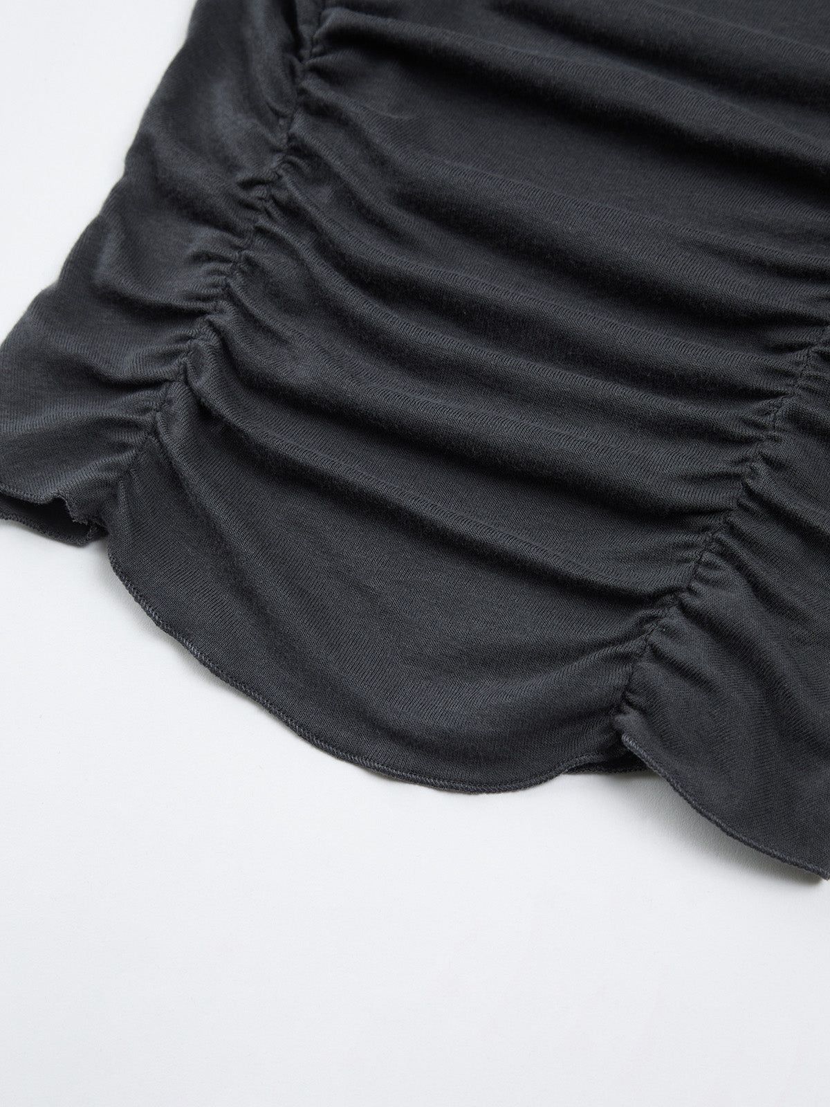 Crop Halter Cross Long Sleeve Shrug Shirt sold by COMMENSE product image thumbnail 4