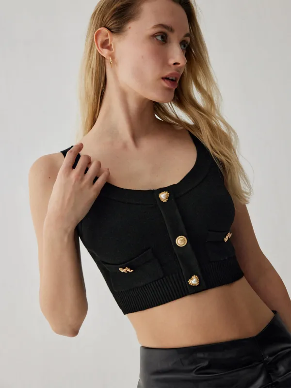 Old Money Crop Sweater Vest sold by COMMENSE