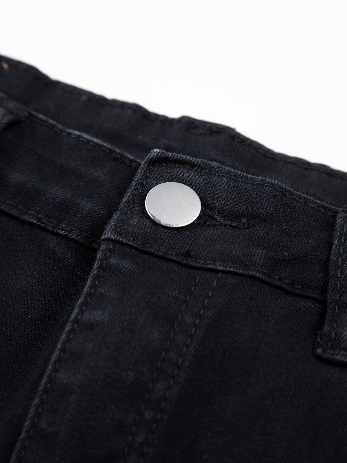 Black Denim Flare Jeans sold by COMMENSE product image thumbnail 3