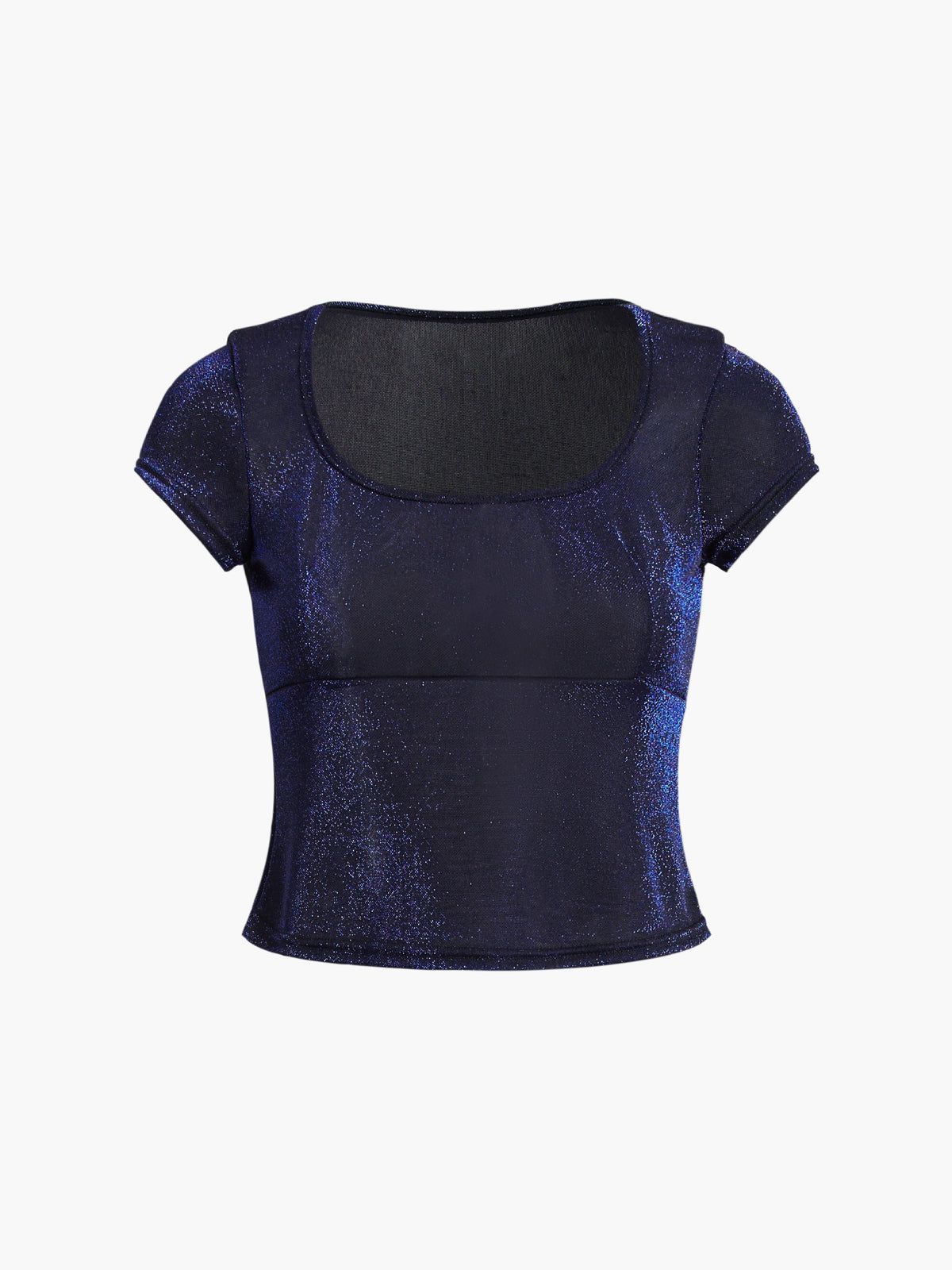 Glitter Mesh Shirt sold by COMMENSE product image thumbnail 3
