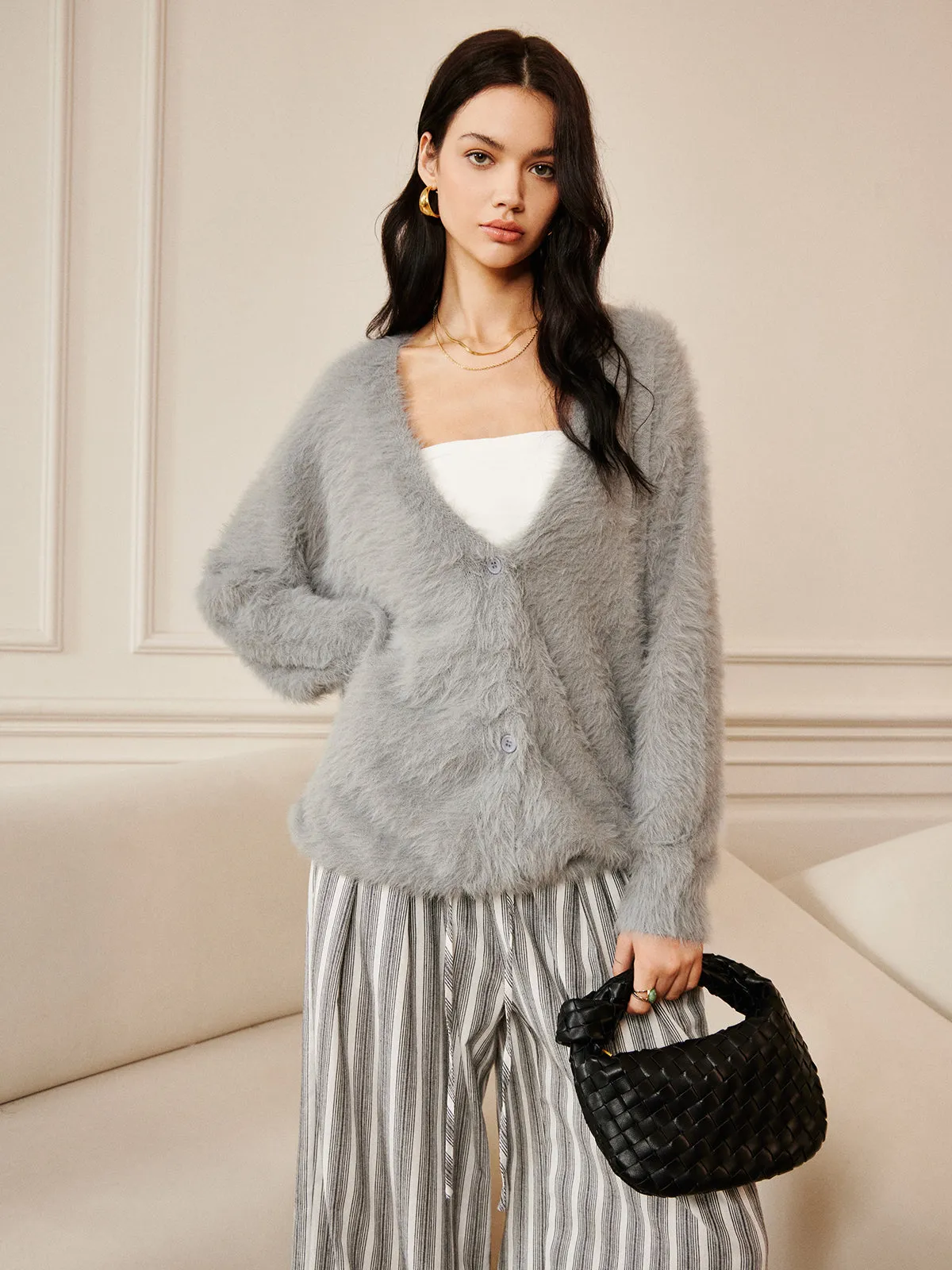 Oversize Furry Cardigan sold by COMMENSE product image thumbnail 3