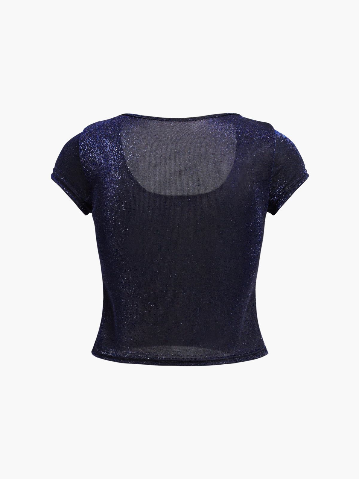 Glitter Mesh Shirt sold by COMMENSE product image thumbnail 4
