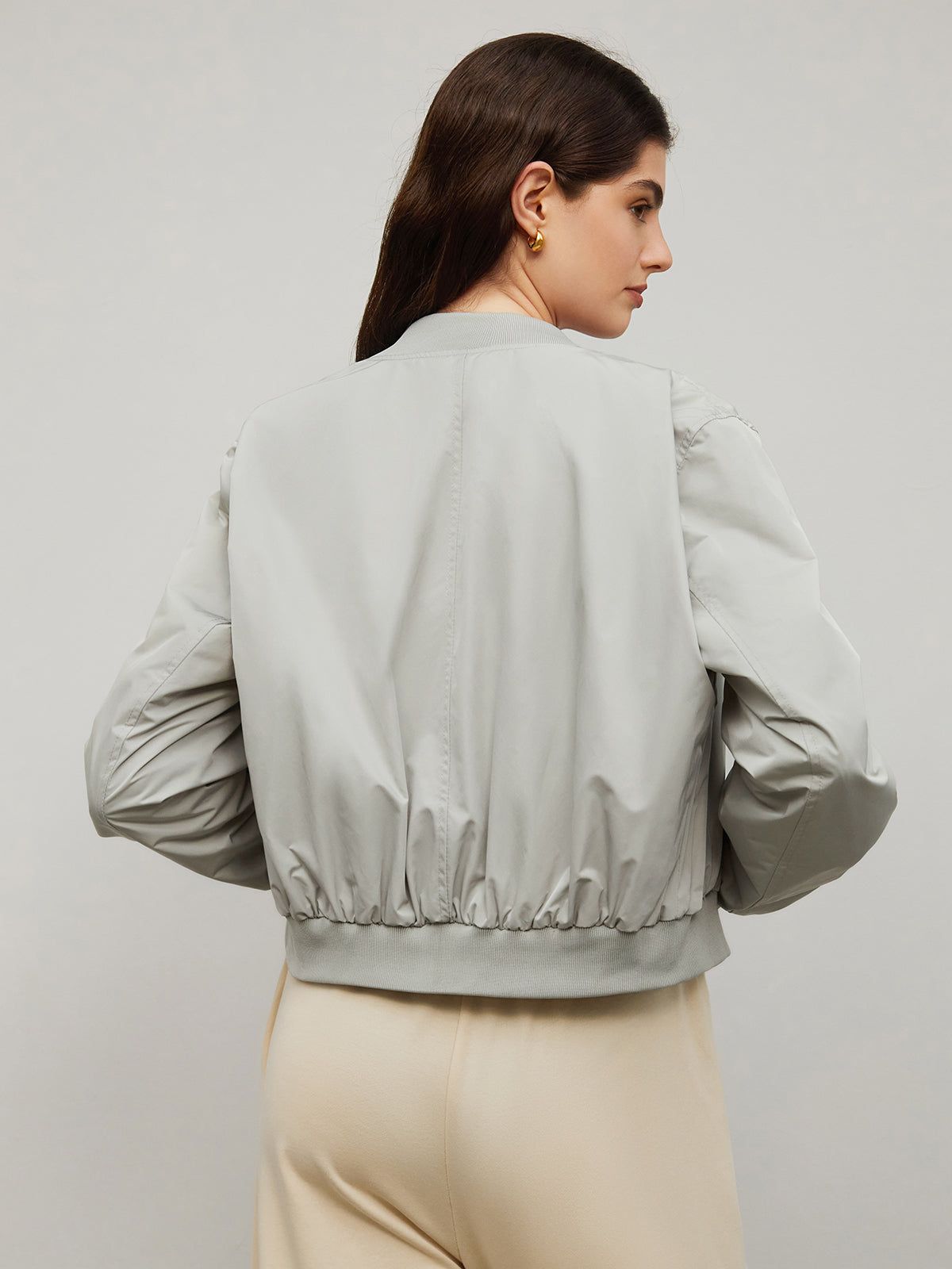 Street Crop Bomber Jacket sold by COMMENSE product image thumbnail 5