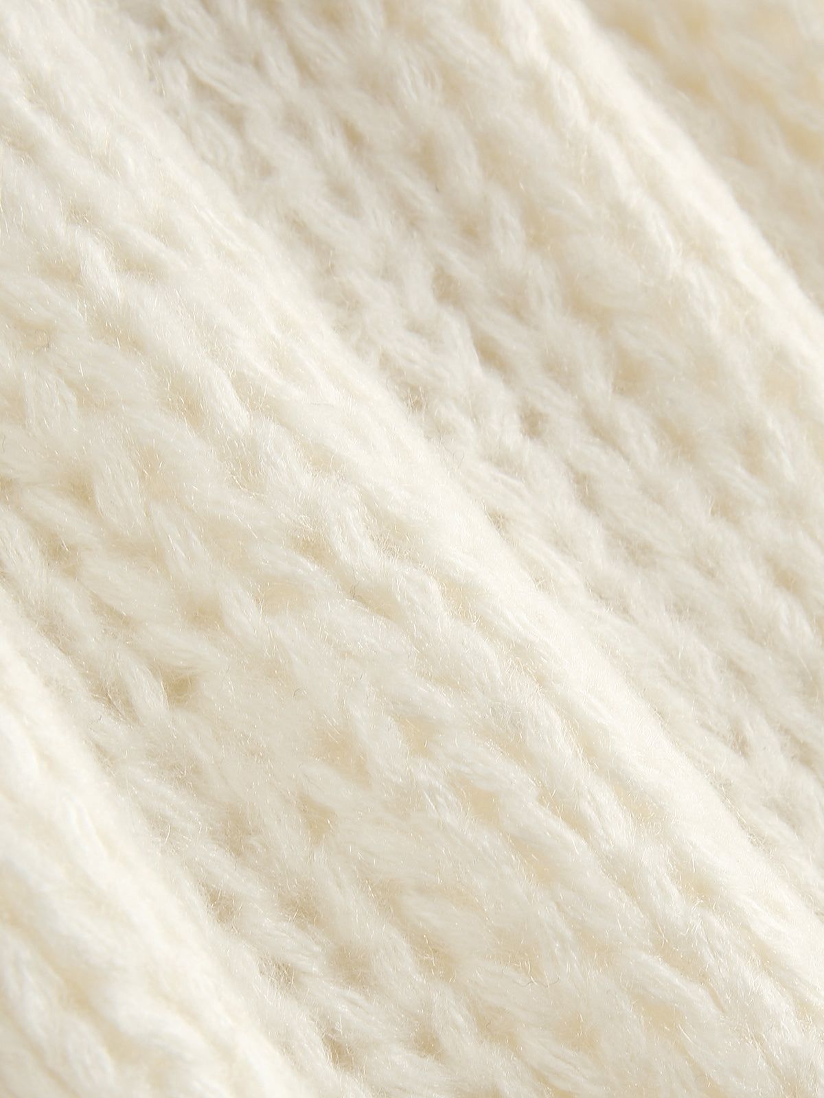 Cream Cable Knit Sweater Vest sold by COMMENSE product image thumbnail 4