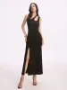 Asymmetrical Collar Long Dress sold by COMMENSE