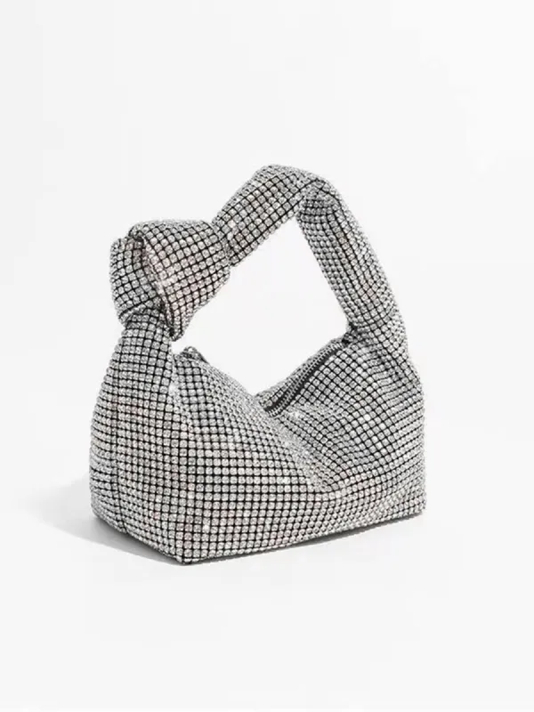 Diamante Knotted Bag made by COMMENSE