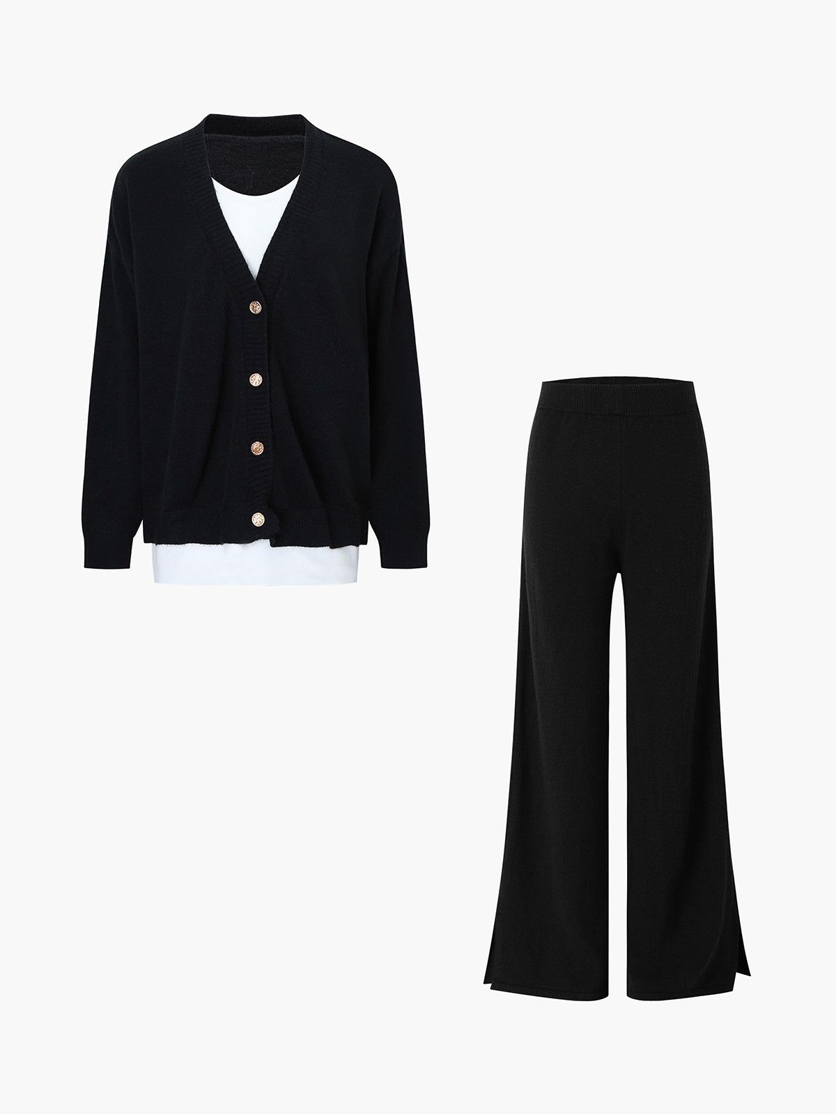 First Choice Two Piece Knit Pants Set sold by COMMENSE