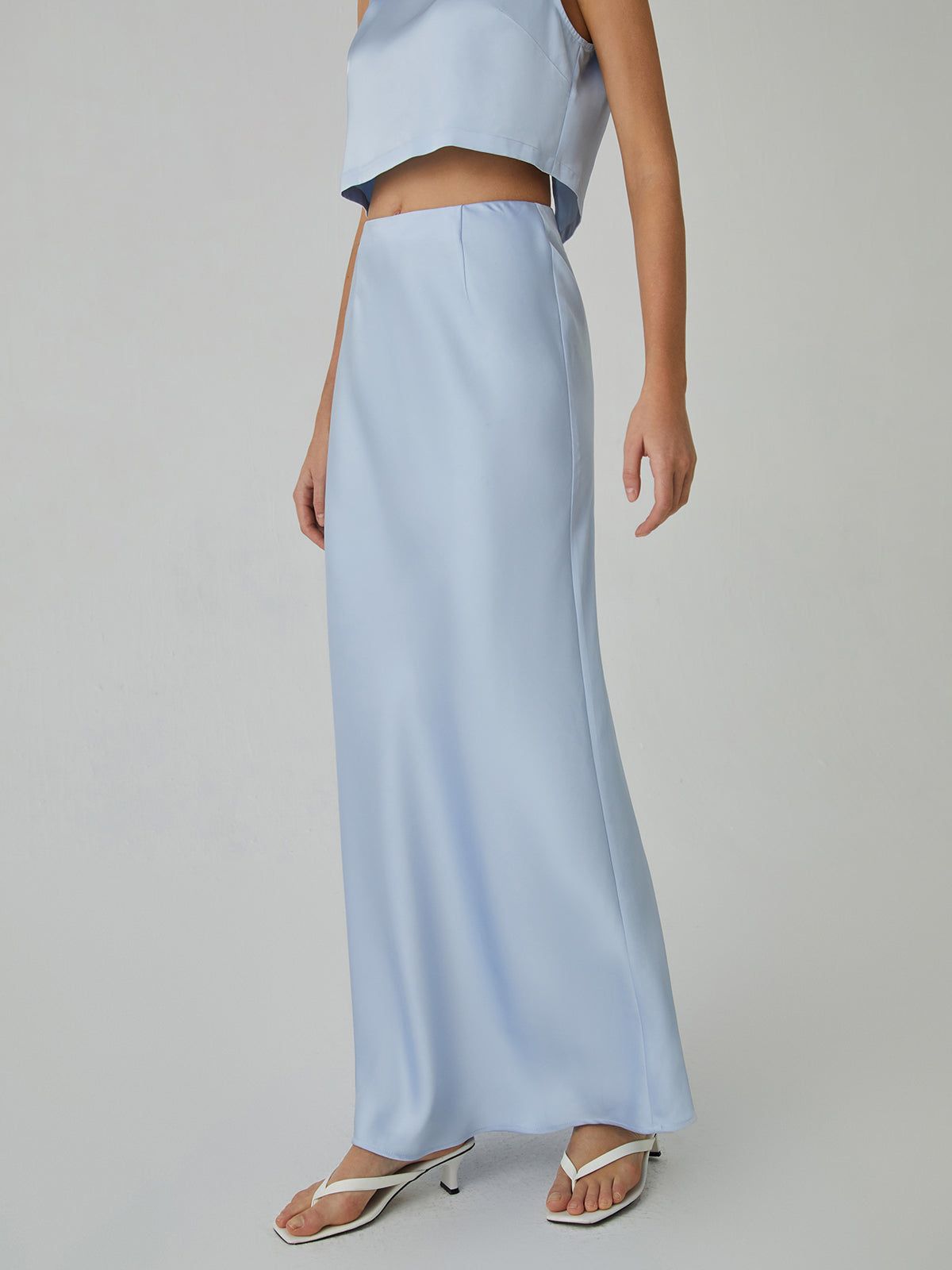 Minimalism Stain Maxi Skirt sold by COMMENSE product image thumbnail 4