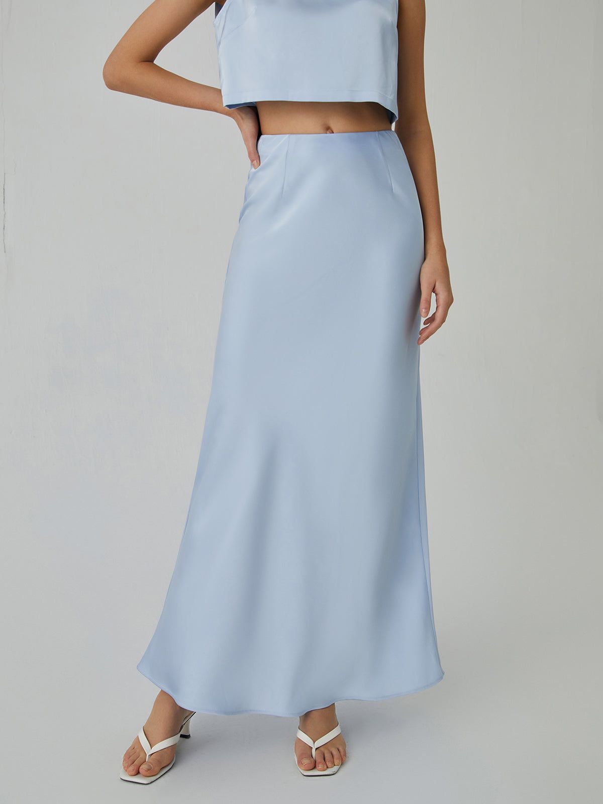 Minimalism Stain Maxi Skirt sold by COMMENSE