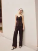 Casual Knotted Cami Top With Pants Set sold by COMMENSE