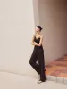 Casual Knotted Cami Top With Pants Set sold by COMMENSE