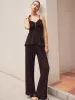 Casual Knotted Cami Top With Pants Set sold by COMMENSE
