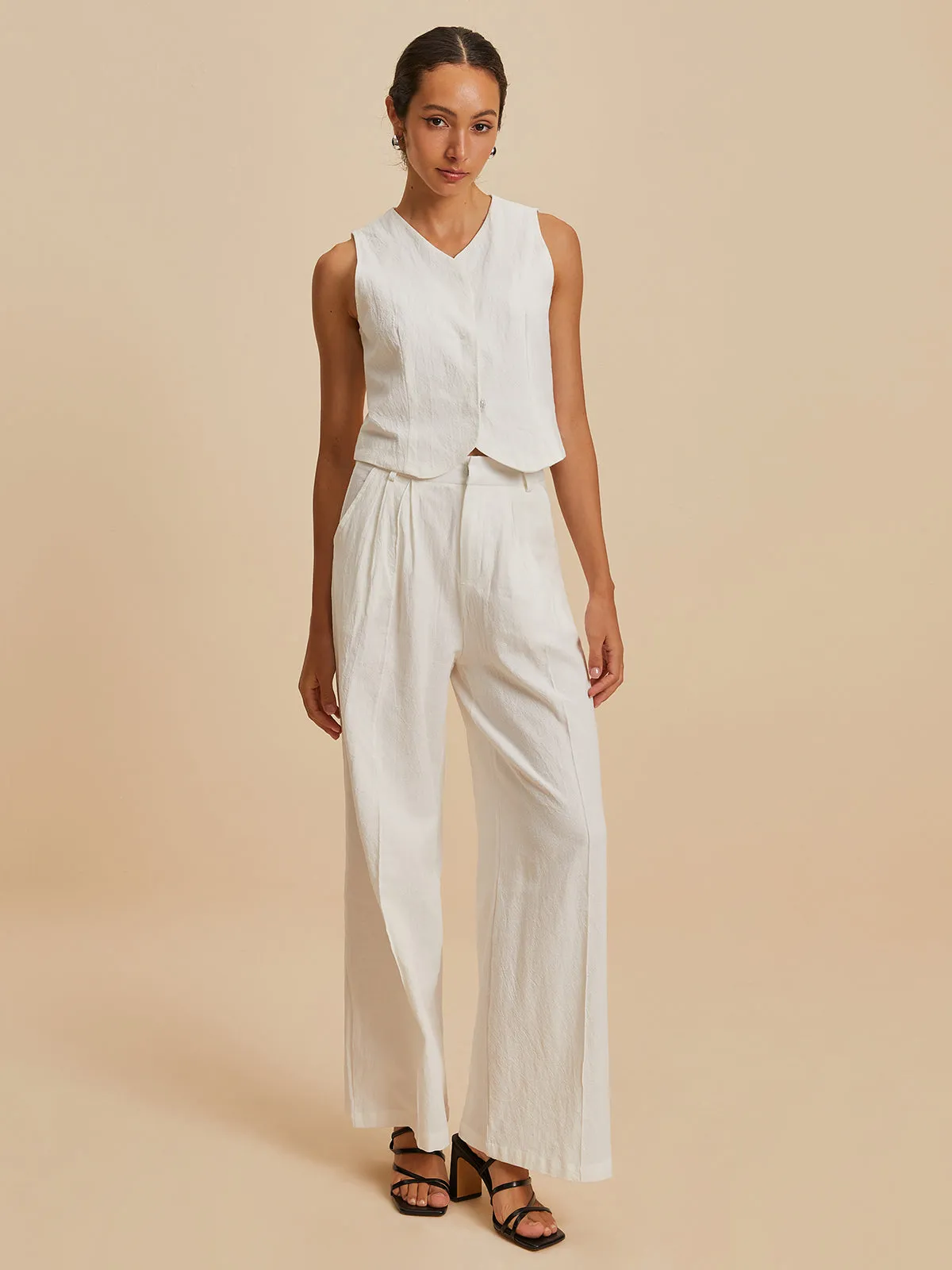 Cotton Sleeveless Pants Set sold by COMMENSE