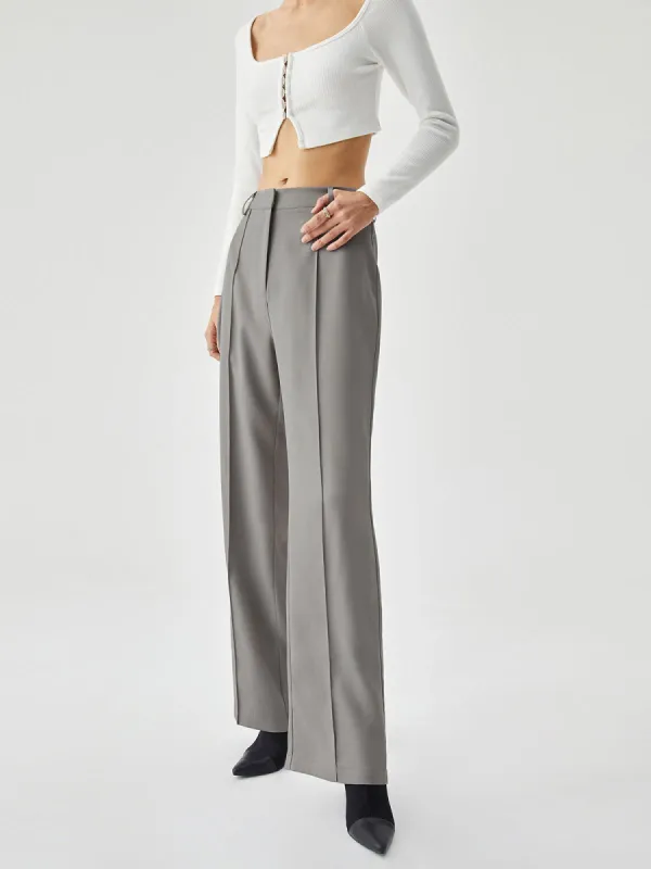 Casual Pleated Straight Leg Dress Pants sold by COMMENSE