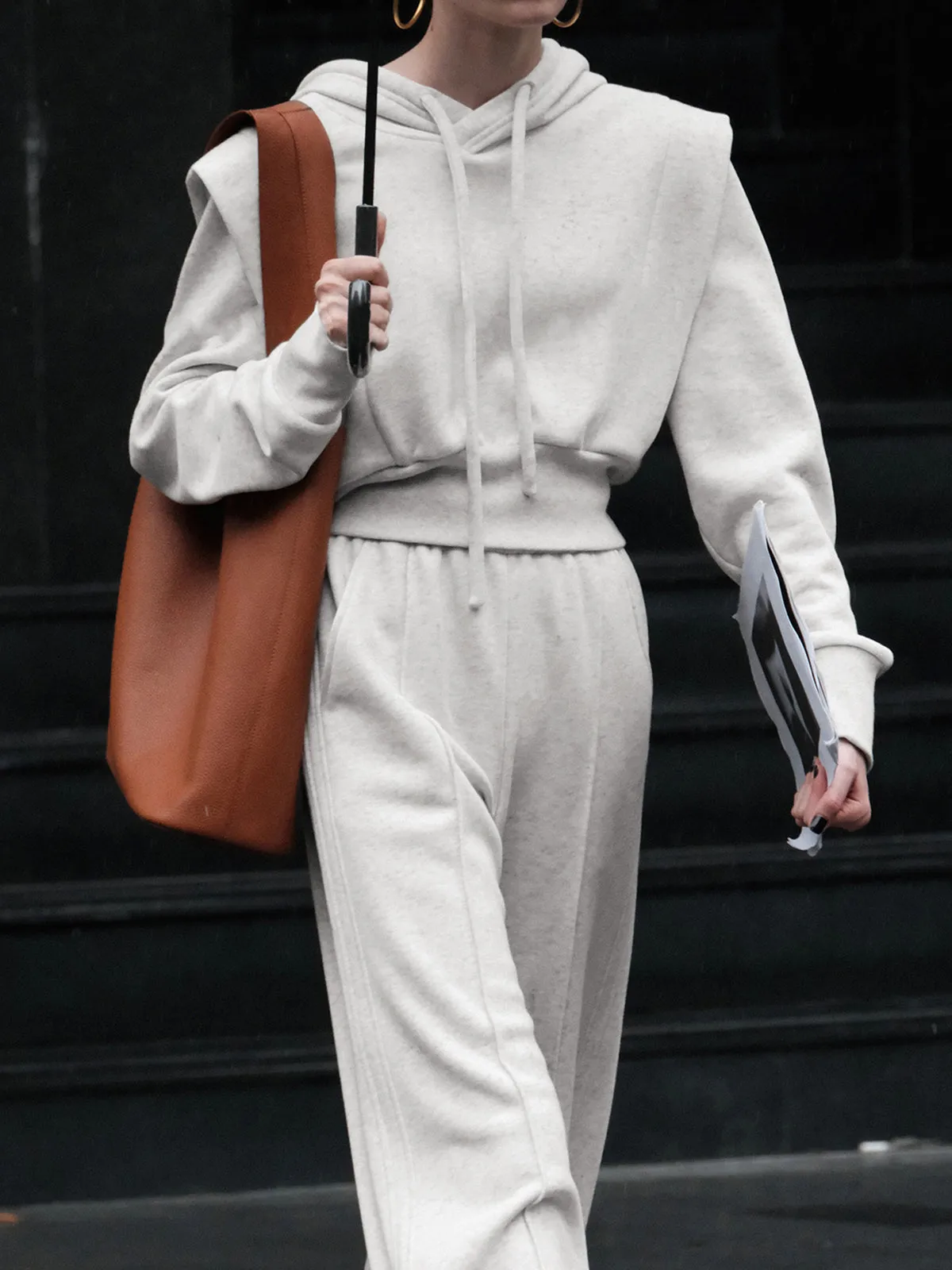 Athleisure Drawstring Hoodie sold by COMMENSE product image thumbnail 3