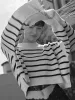 Warm Embrace Stripe Pullover Sweater sold by COMMENSE