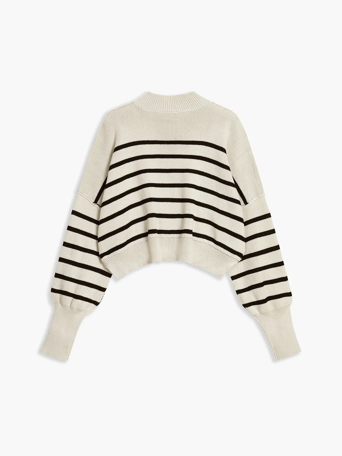 Warm Embrace Stripe Pullover Sweater sold by COMMENSE product image thumbnail 3
