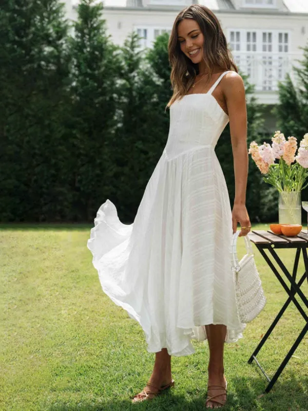 Romantic Cotton Long Cami Dress sold by COMMENSE