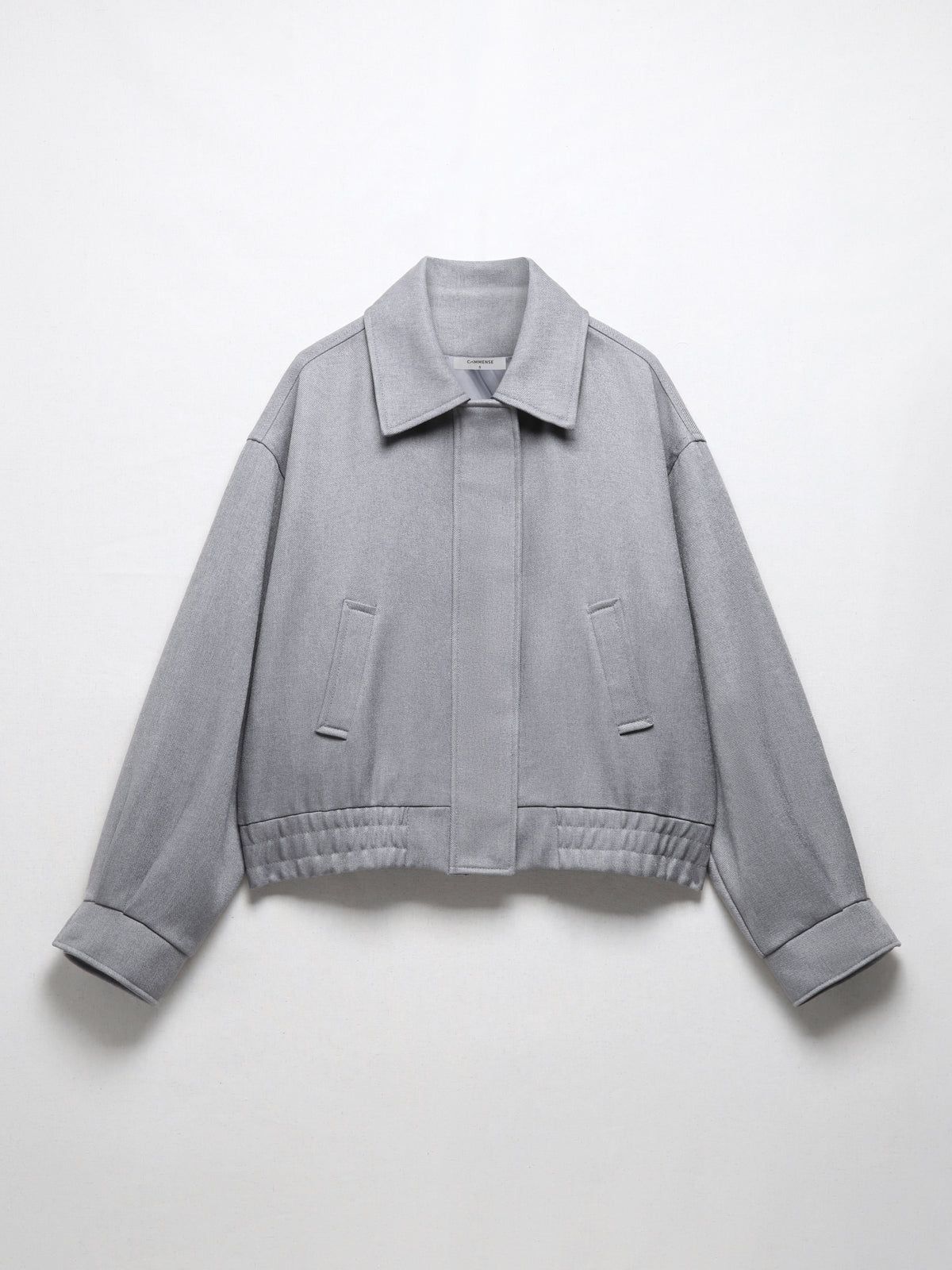 Double Pockets Open Collar Jacket sold by COMMENSE
