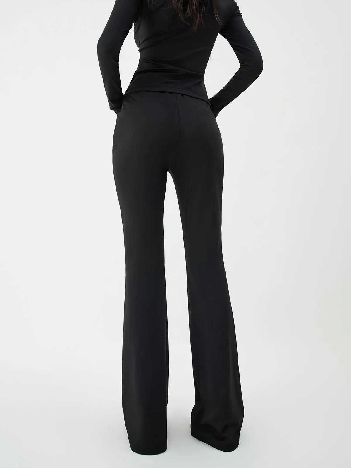Solid Flared Long Pants sold by COMMENSE product image thumbnail 3