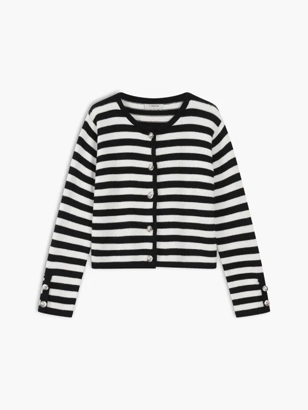 Stripe Vinatge Cardigan sold by COMMENSE