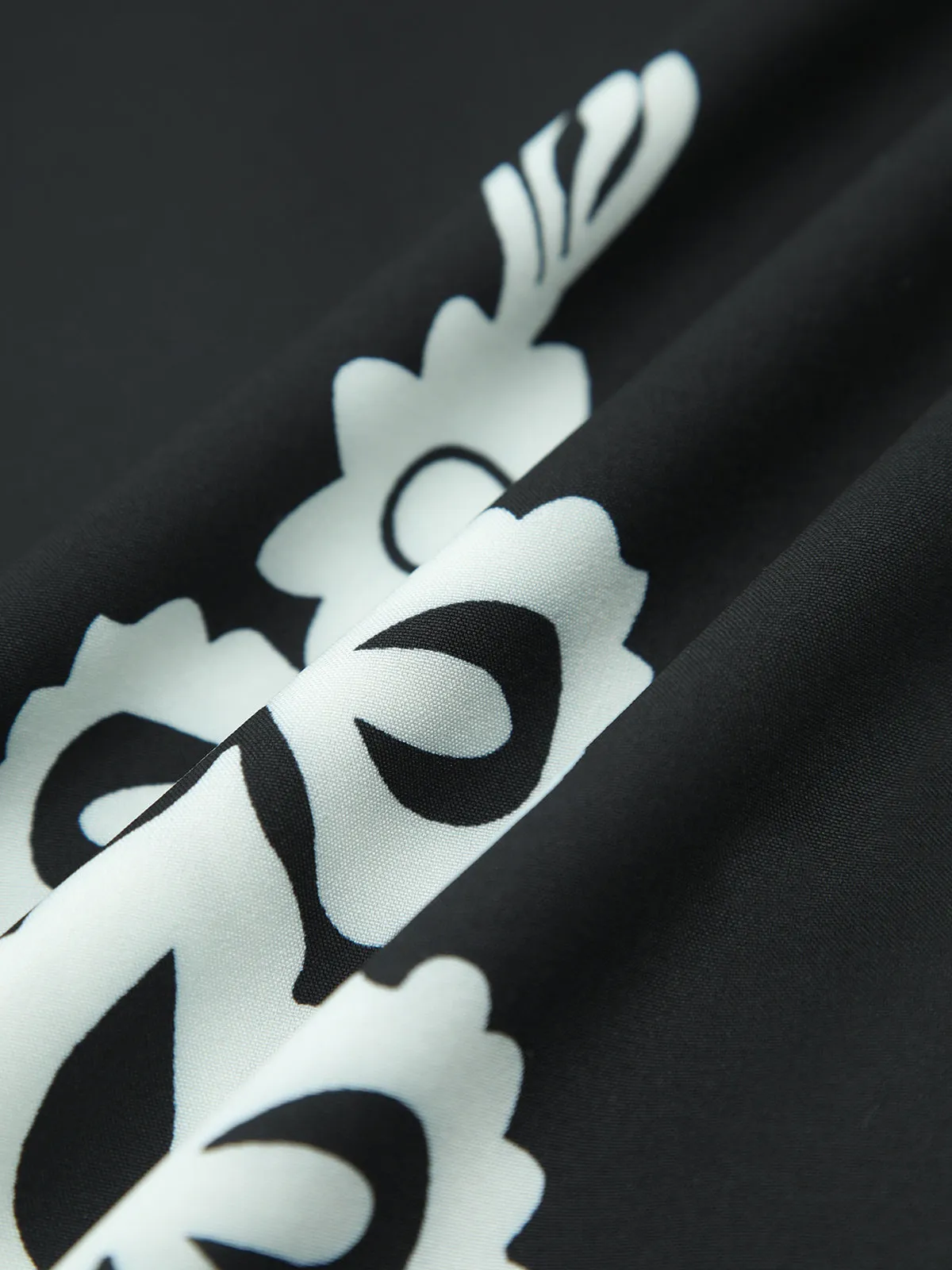 Cotton Blends Vintage Print Shirred Sleeveless Jumpsuit sold by COMMENSE product image thumbnail 4