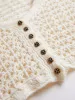 Pointelle Knit Cardigan sold by COMMENSE