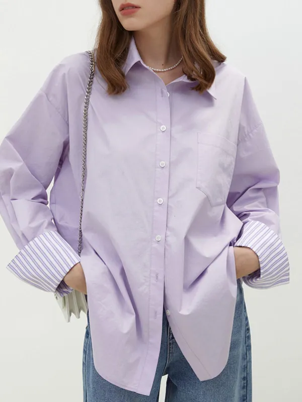 Lilac Dreams Oversized Shirt sold by COMMENSE