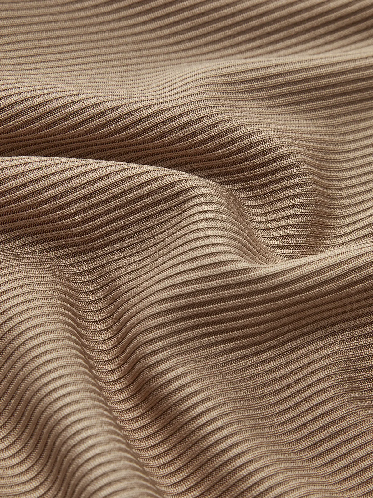 Stretch Pleated Ribbed Midi Skirt sold by COMMENSE product image thumbnail 3