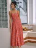Tropical Floral Print Cami Long Dress sold by COMMENSE