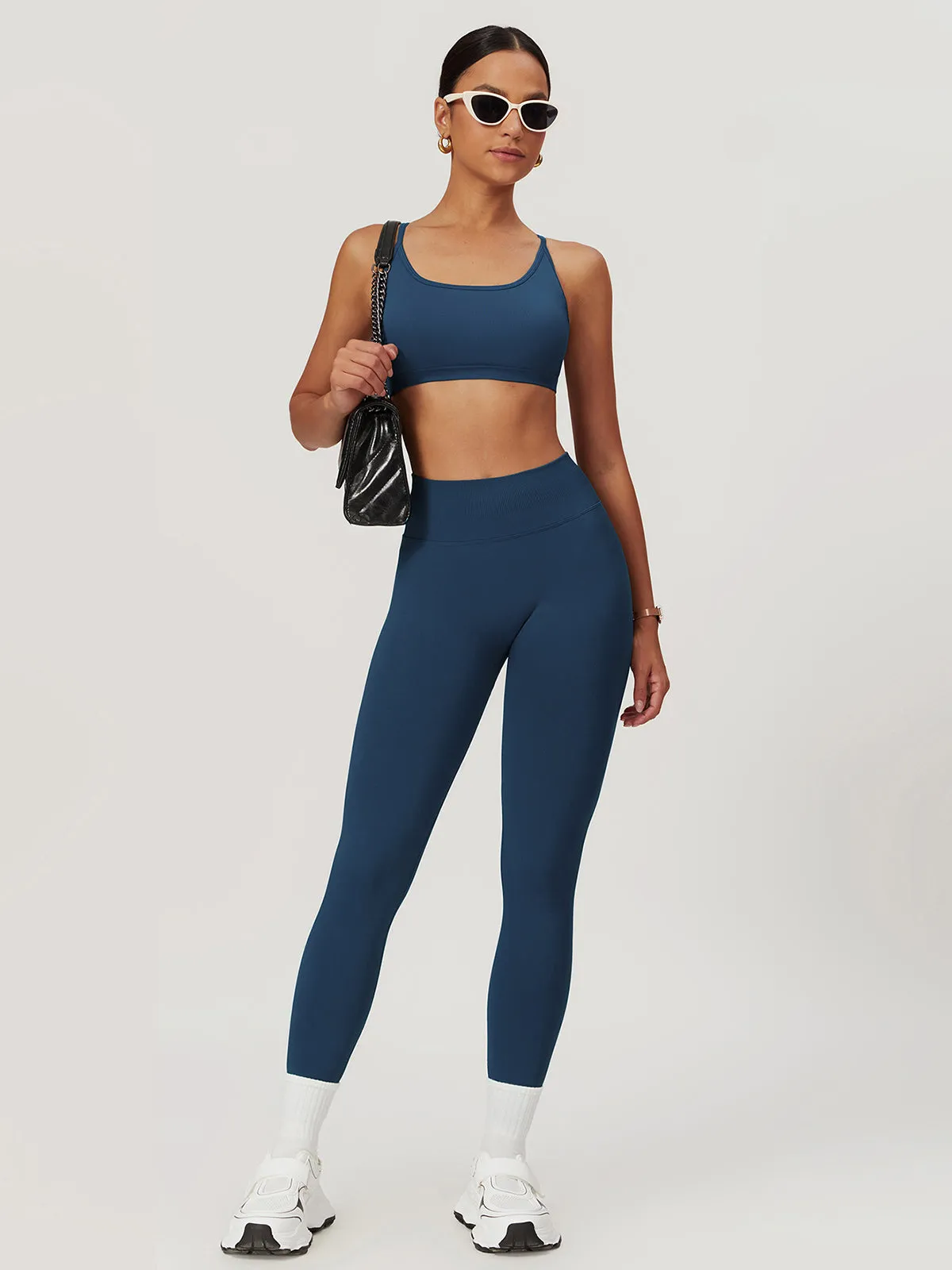 Seamless Cross Back Sports Bra sold by COMMENSE product image thumbnail 4