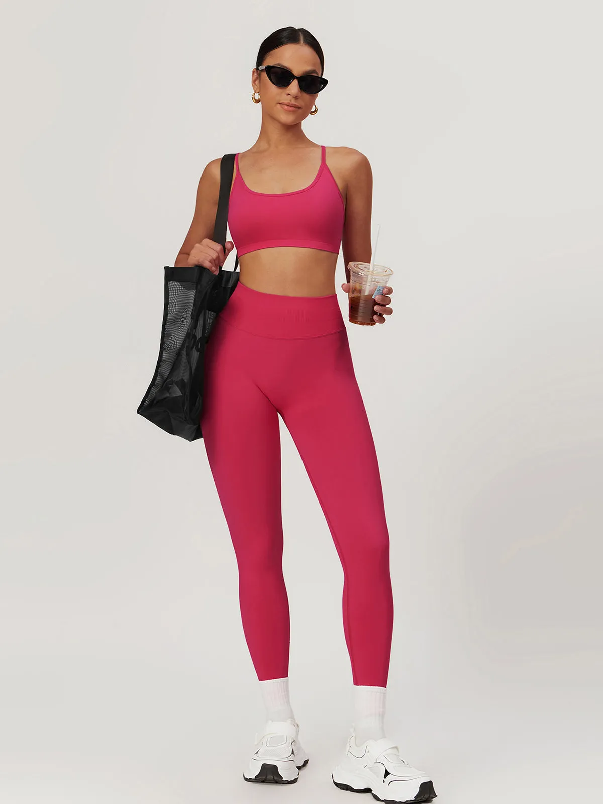 Seamless Cross Back Sports Bra sold by COMMENSE product image thumbnail 5