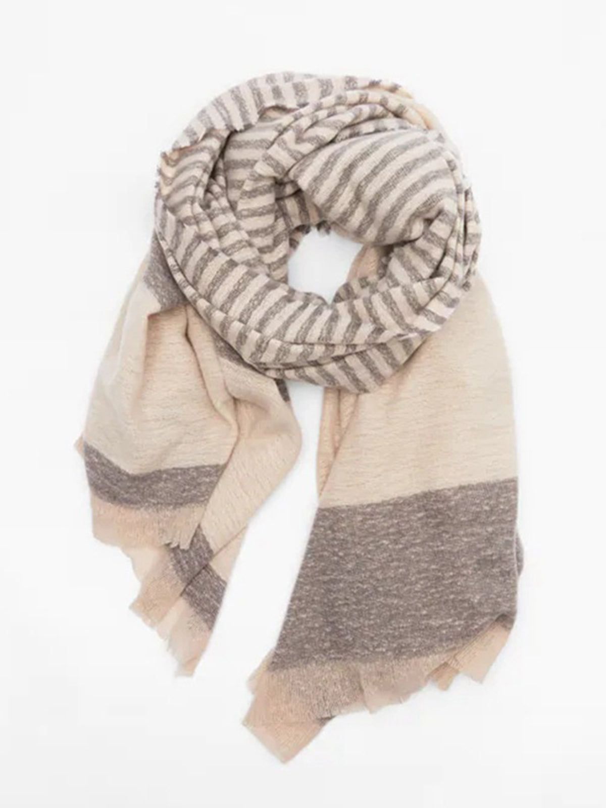 Winter Warm Striped Scarf sold by COMMENSE product image thumbnail 3