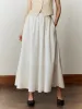 Cotton & Linen Maxi Skirt sold by COMMENSE