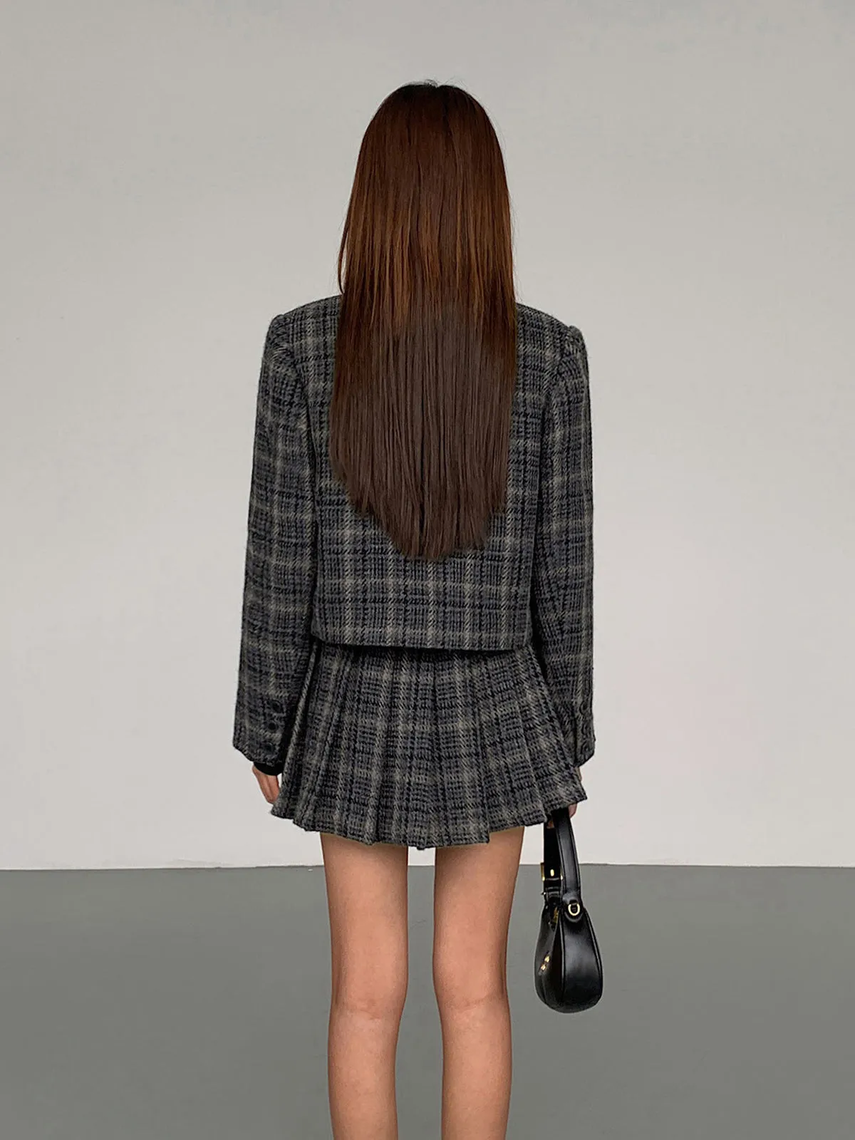Tweed Crop Blazer sold by COMMENSE product image thumbnail 4