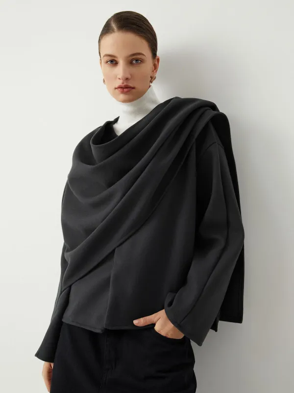 Essential Scarf Wool Coat sold by COMMENSE