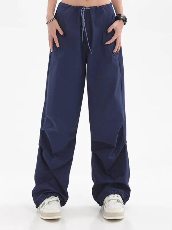 Lightweight Parachute Cargo Baggy Wide Leg Pants sold by COMMENSE