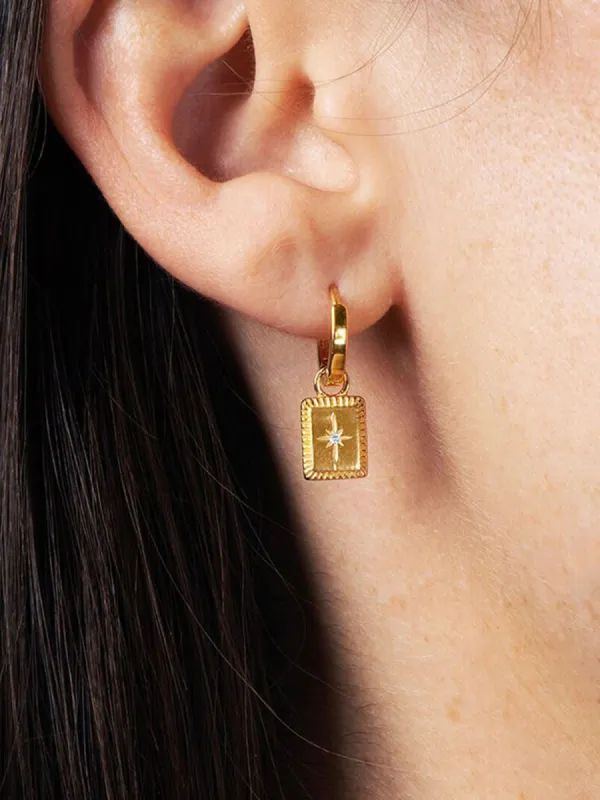 Blushing Stars Drop Earrings sold by COMMENSE