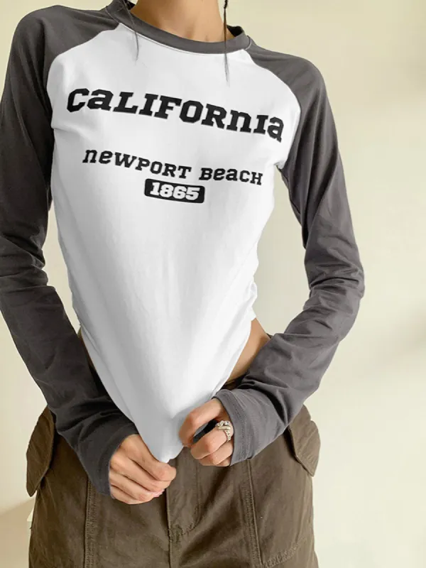 Newport Beach Contrast Long Sleeve Shirt sold by COMMENSE