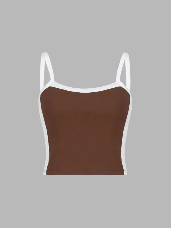 Contrast Trim Cami Top sold by COMMENSE