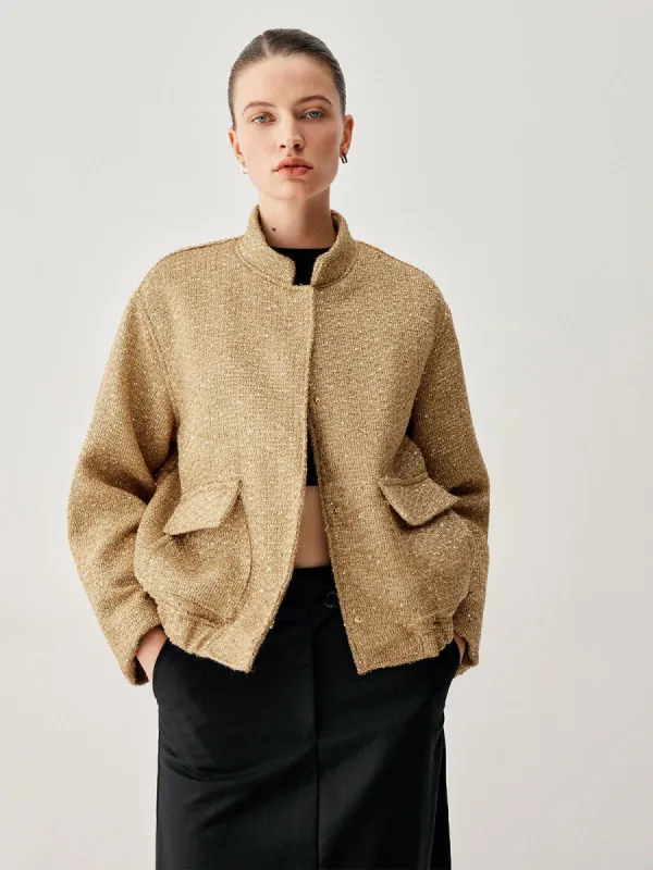 Vintage Sequined Pocket Jacket sold by COMMENSE