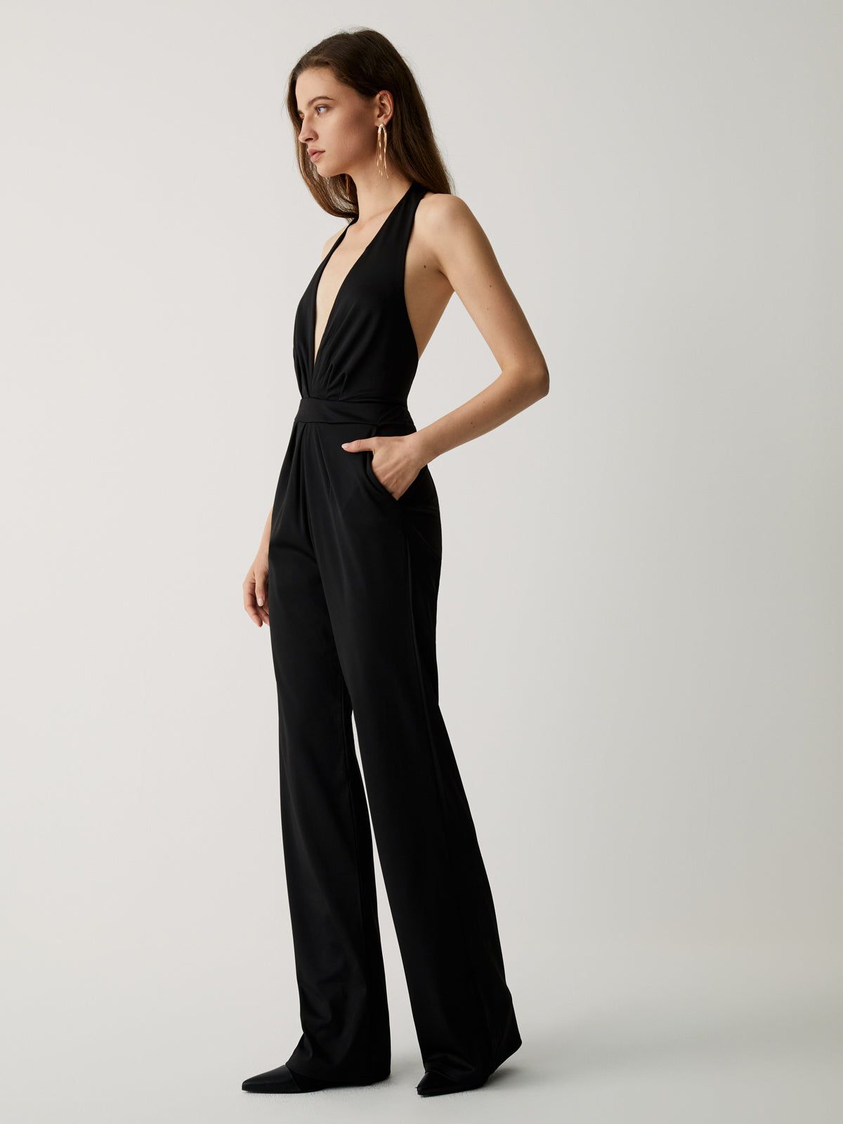 Halter Open Back Jumpsuit sold by COMMENSE product image thumbnail 4